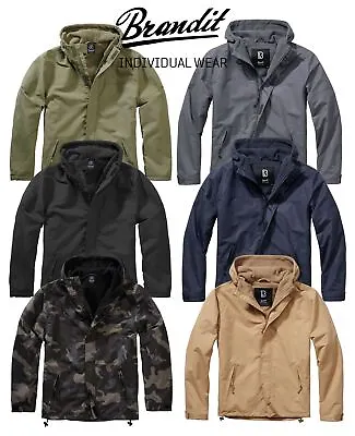 Buy Brandit 3167 Windbreaker Zipped Hooded Jacket Military Army Jacket Camo • 48.99£