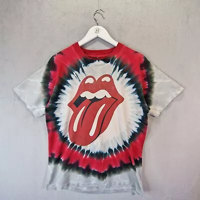 Buy Rolling Stones T Shirt Mens Medium Multicoloured Tie Dye 2002 Single Stitch • 49.99£