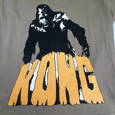 Buy Men's King Kong T-Shirt By Seventy Seven - Medium - Khaki - Monster - Free P&P • 8.99£