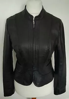 Buy NEXT - REAL LEATHER Jacket Black Size 10 - STUNNING • 49.99£