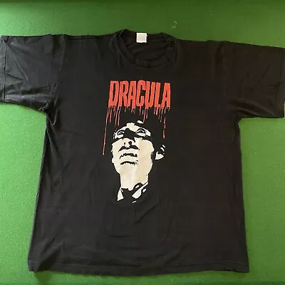 Buy Vintage Dracula Hammer Horror TShirt - 70s, Gothic, Christopher Lee | Rare XL • 40.95£