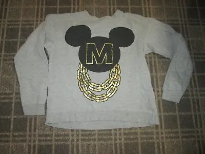 Buy Dysney-ladies Sweatshirt Pullover Jumper Top Size 8-10 Christmas Mickey Mouse • 3.50£