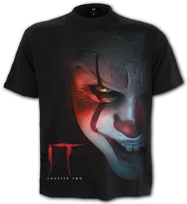 Buy IT - Chapter Two, Pennywise T-Shirt, Horror Black Tee, Men's Unisex • 20£