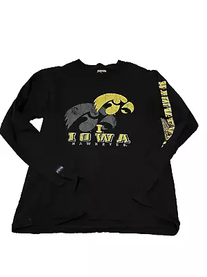 Buy Boy's JanSport NCAA Iowa Hawkeyes Black Long Sleeve Shirt Size XL 18 • 4.33£