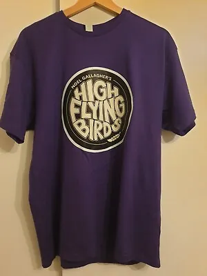 Buy Noel Gallagher High Flying Birds T Shirt NGHFB OASIS PURPLE TEE SHIRT LARGE • 9.68£