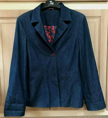 Buy Very Pretty Blue Denim Jeans Jacket Size 10 Made In The UK Excellent Condition. • 9.99£