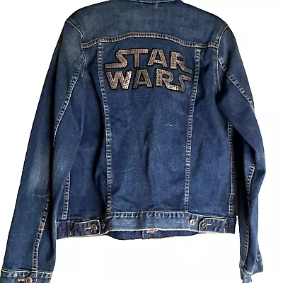 Buy Star Wars Distressed Denim Jacket By Gap Womens Medium • 76.49£