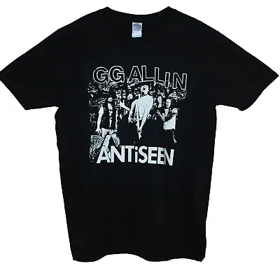 Buy GG Allin Antiseen Hardcore Punk Rock Black T Shirt Unisex Graphic Top S-2XL • 14£