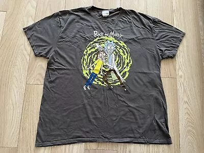 Buy Rick And Morty Grey Tshirt, Adult 2XL • 0.99£