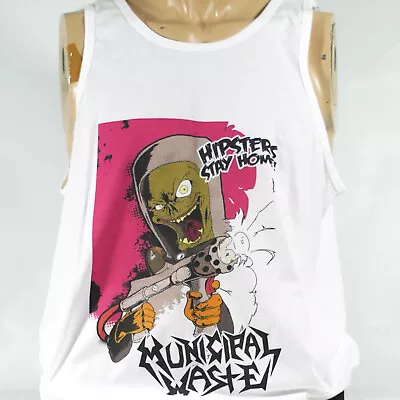Buy Municipal Waste Punk Rock Hardcore T-shirt Sleeveless Unisex Vest Tank Top S-3XL • 14.99£