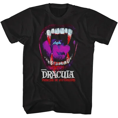 Buy Hammer Horror Of Dracula Movie Prince Of Darkness Vampire Teeth Men's T Shirt • 38.10£