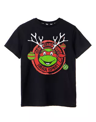 Buy Teenage Mutant Ninja Turtles Black Short Sleeved T-Shirt (Boys) • 10.99£