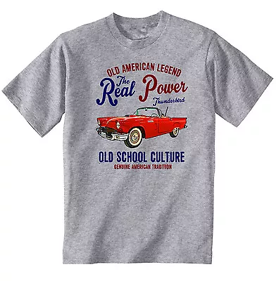 Buy Vintage American Car Thunderbird - New Cotton T-shirt • 18.99£