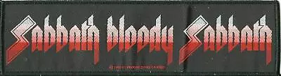 Buy BLACK SABBATH Bloody Sabbath 2013 WOVEN STRIP SEW ON PATCH Official Merch SEALED • 3.99£