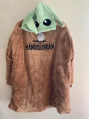 Buy Star Wars Mandalorian Baby Yoda Grogu SNUDDIE Oversize Blanket Hoodie Oodie XS-S • 42.50£