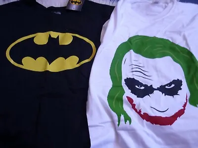 Buy Geek Gear Why So Serious Joker White M Tee & Threads Batman Tshirt Bundle Medium • 25£