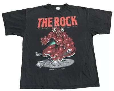 Buy The Rock Brahma Bull WWF 2000 Vintage T Shirt Size XL • 149.99£