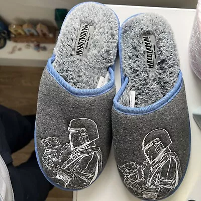 Buy Star Wars Mandalorian Men’s Slippers Size 11/12 NEW • 7£