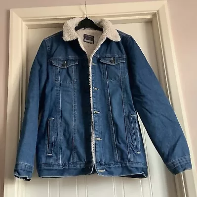 Buy Primark Boy’s Fleece Lined Denim Jacket - Age 13-14 • 5£