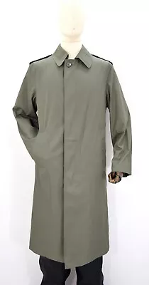 Buy French Army Waterproof Trench Coat / Jacket Grey Olive Long Full Length Raincoat • 22.50£