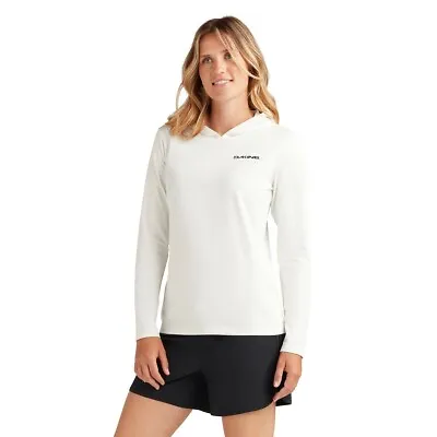 Buy Dakine Women's Mission Loose Fit Pullover Rashguard Hoodie Medium Surf White New • 42.49£