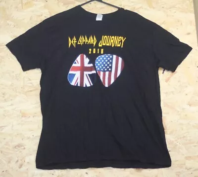 Buy Def Leppard T-shirt XL Journey 2018 USA Leg World Tour  Concert Mens Black Rock • 24.19£