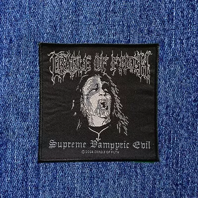 Buy Cradle Of Filth - Supreme Vampyric Evil  (new) Sew On Patch Official Band Merch • 4.75£