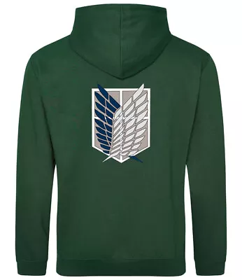 Buy Anime AOT Attack On Titan Scouts Wings Of Freedom Hoodie Back Print Adult & Kid • 26.99£