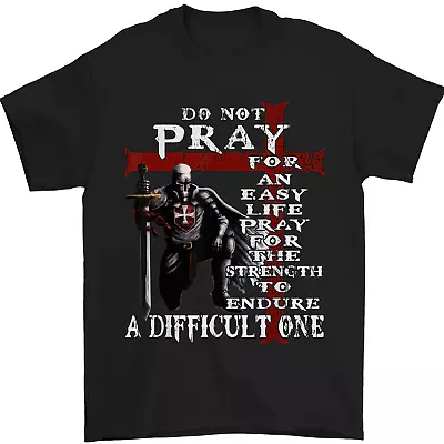 Buy Do Not Pray Knights Templar St Georges Day Mens T-Shirt 100% Cotton • 12.48£