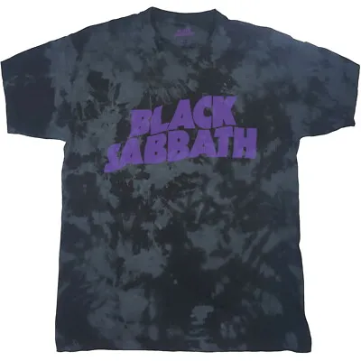 Buy Black Sabbath Wavy Logo Dip-Dye T-Shirt OFFICIAL • 16.59£