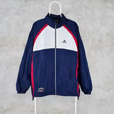 Buy Vintage Adidas Equipment Track Top Jacket Blue White Flora London Marathon M • 24£