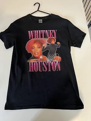 Buy Whitney Houston Black T Shirt Small • 12.90£