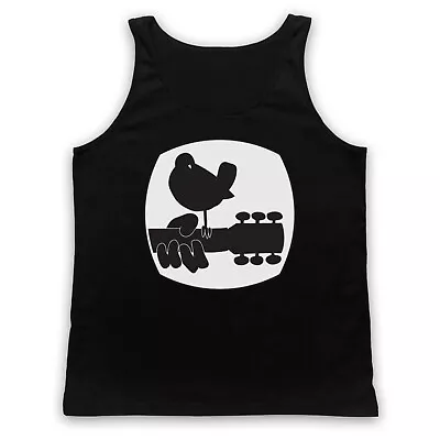 Buy Festival Rock Woodstock B&w Logo Unofficial Concert Gig Adults Vest Tank Top • 18.99£