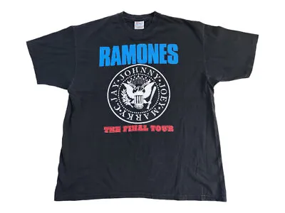 Buy Vintage Ramones Adios Amigos 1996 Final Tour T-Shirt, Size X-Large Vintage Ramon • 261.08£