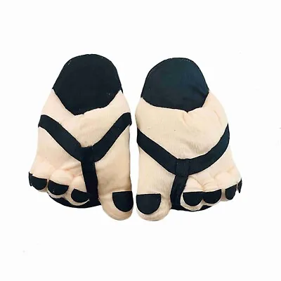 Buy Furry Slipper Cartoon Fun Soft Plush Feet Booties Shoes Unisex Big Toe Black • 19.29£