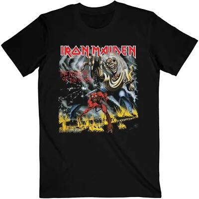 Buy Officially Licensed Iron Maiden Number Of The Beast Mens Black T Shirt Tee • 14.50£