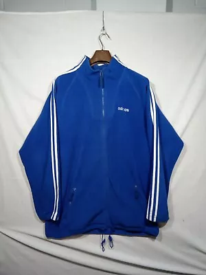 Buy Vintage Adidas Blue Fleece Jacket Longsleeve Size XL • 16.24£