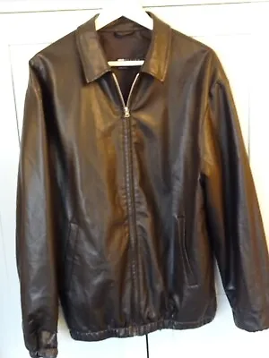 Buy Men's Black Faux Leather Jacket. ASOS Design. Size Medium M Vegan Leather • 15£
