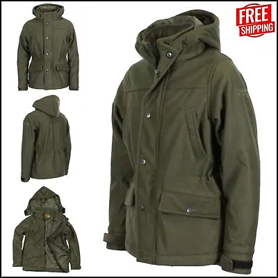 Buy Game Mens Trakker Waterproof Zipper Jacket Hood Breathable Coat Hunting Shooting • 58.99£