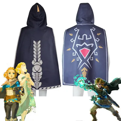 Buy Cosplay Tears Of The Kingdom The Legend Of Zelda Princess Cape Long Coat Robe • 16.80£