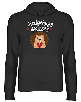 Buy Hedgehog Hoodie Mens Womens Hedgehugs And Kisses Pet Lover Top Gift • 17.99£