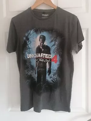 Buy Uncharted 4 A Thief's End Gaming T Shirt Size M • 8£