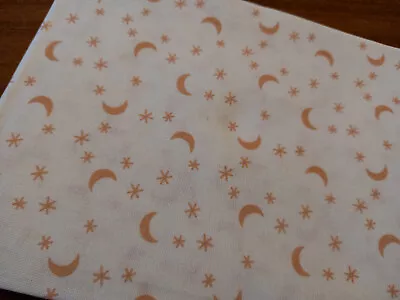 Buy Disney Aristocats Peach Moon & Stars On White Background 100% Cotton Fat Quarter • 2.50£