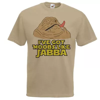 Buy Mens I've Got Moobs Like Jabba Funny Galaxy Wars Parody Khaki Unisex T Shirt • 14.95£