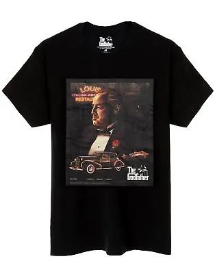 Buy The Godfather T-Shirt Mens Louis Italian Restaurant Movie Logo Black Top • 16.95£