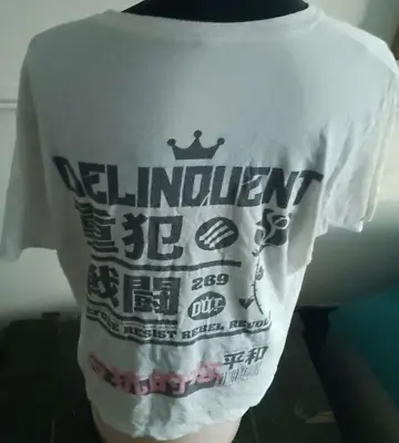 Buy Delinquent Refuse Resist Rebel Revolt T-Shirt Large • 10£