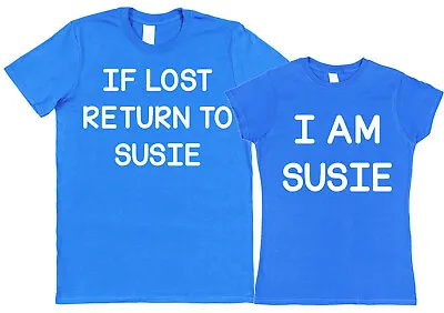 Buy Personalised Couple T-Shirts If Lost Return To Matching Set Of 2 For Him & Her • 24.99£