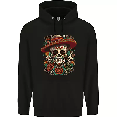 Buy Los Muertow Sugar Skull Day Of The Dead Mens 80% Cotton Hoodie • 19.99£