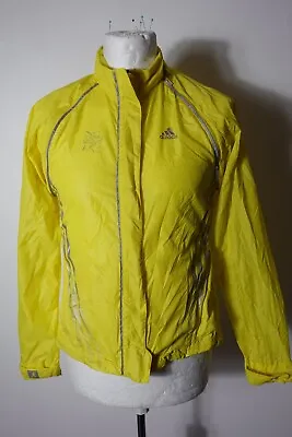 Buy Adidas London 2012 Women's Windbreaker Rain Jacket Gilet 2in1 Yellow Size 10 • 15.95£