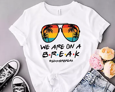 Buy Personalized T-Shirt For Family Vacation,Customise Team Shirt, We Are On A Break • 5.99£